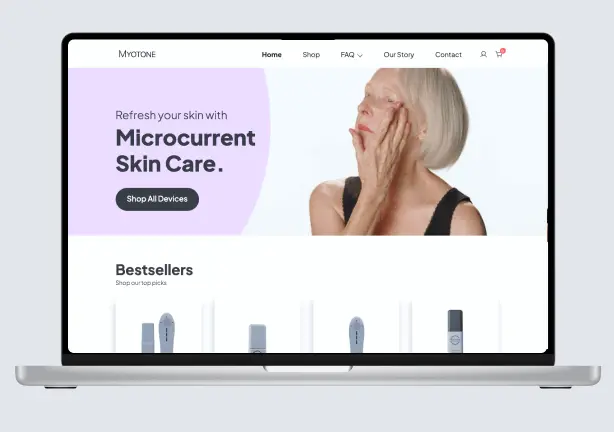 Myotone Website Design